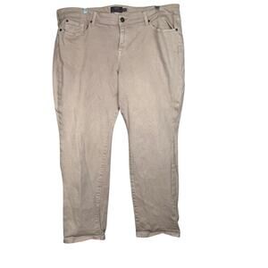 Torrid Boyfriend Straight Jeans 22R Beige Khaki Vintage Stretch Cotton Blend